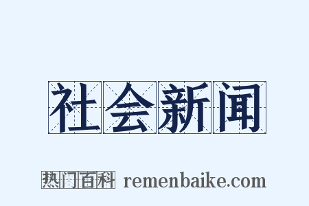 社会新闻是什么意思的图片